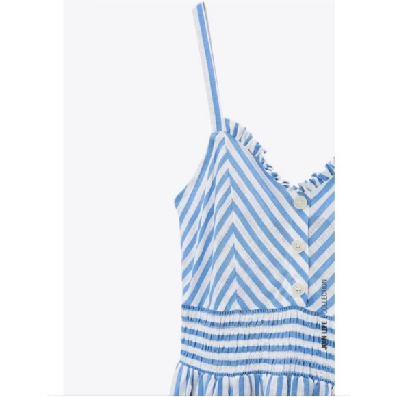 ZARA STRIPED MIDI DRESS NWT - Picture 10 of 14
